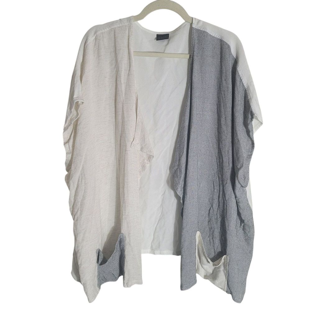 Dairi Fashion Cardigan Top Womens One Size Artsy Colorblock Lagenlook Minimalist